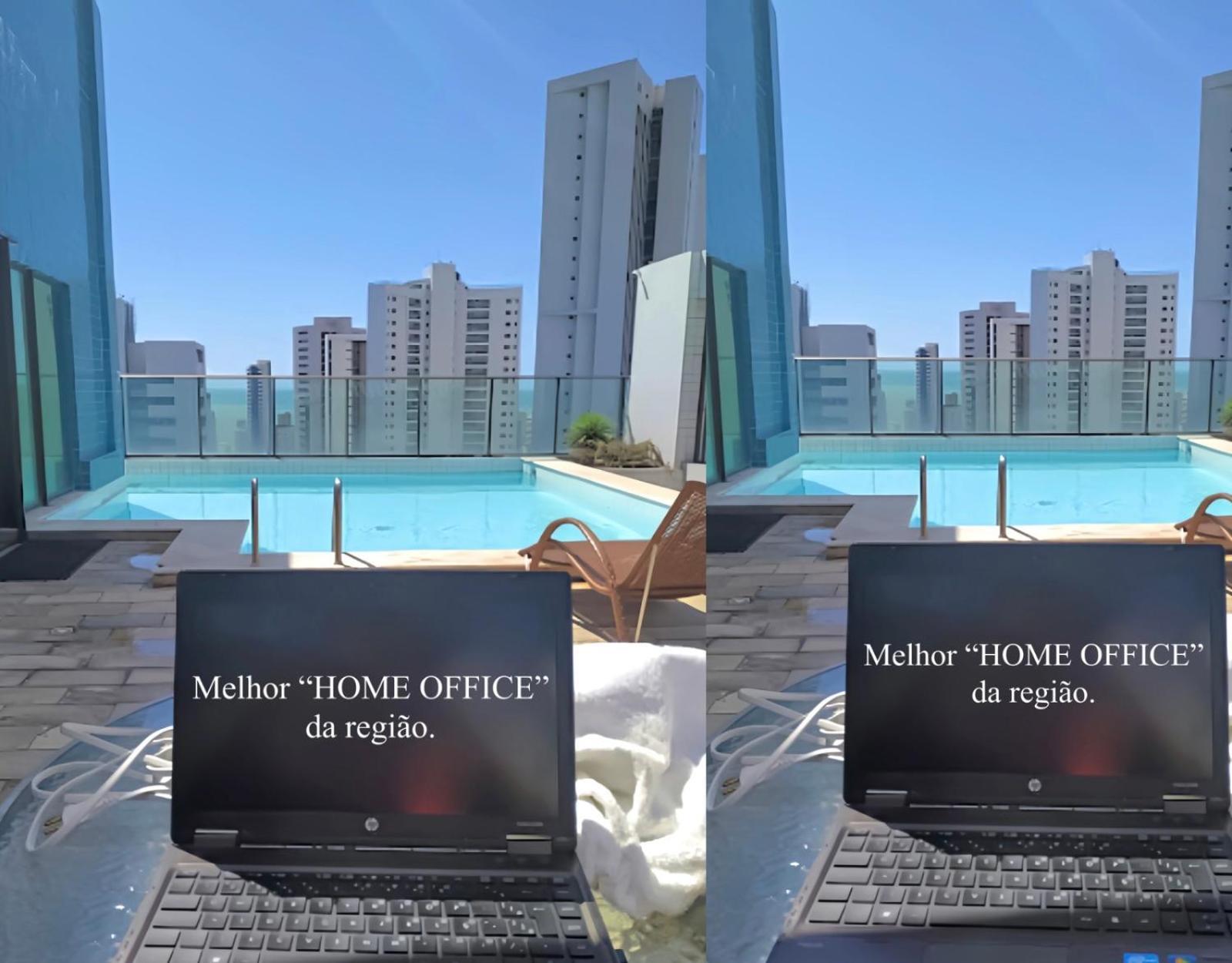 Flat Piscina No Rooftop Aluguel Temporada Em Recife Exteriör bild