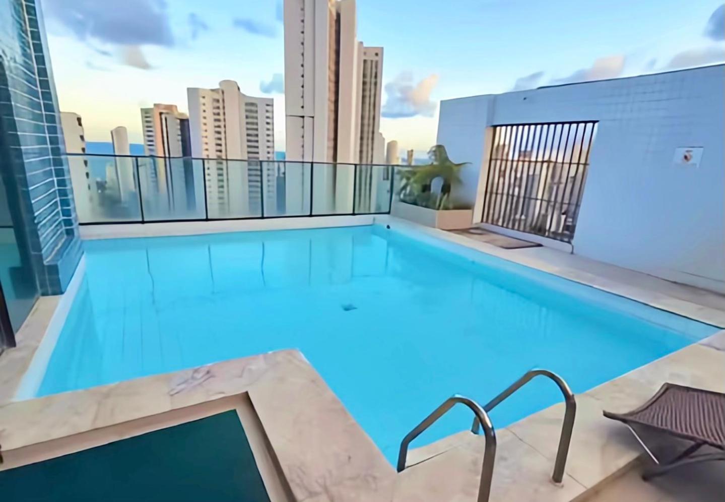 Flat Piscina No Rooftop Aluguel Temporada Em Recife Exteriör bild